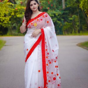 প্রিমিয়াম হাফ সিল্ক শাড়ি